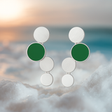 Oceane | Arany fülbevalók tirkiz akcentussal