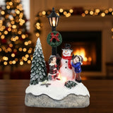 Ema & Jakub | Božićna dekoracija s osvjetljenjem i snjegovićem