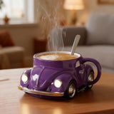 BEETLEBREW | Ljubičasta šalica s uzorkom automobila