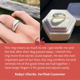 Anđeosko Srce – Podešivi Memorijski Prsten