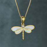 Zlatna zmajeva ogrlica s opalom